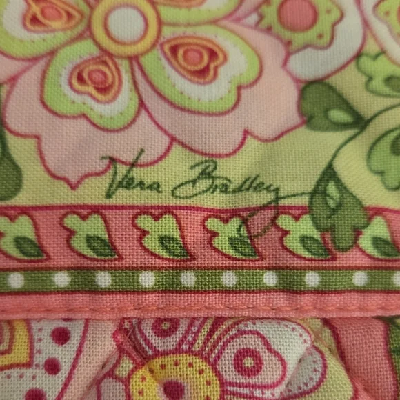 Vera Bradley Pink and Green Floral Tote --Medium - Picture 8 of 8